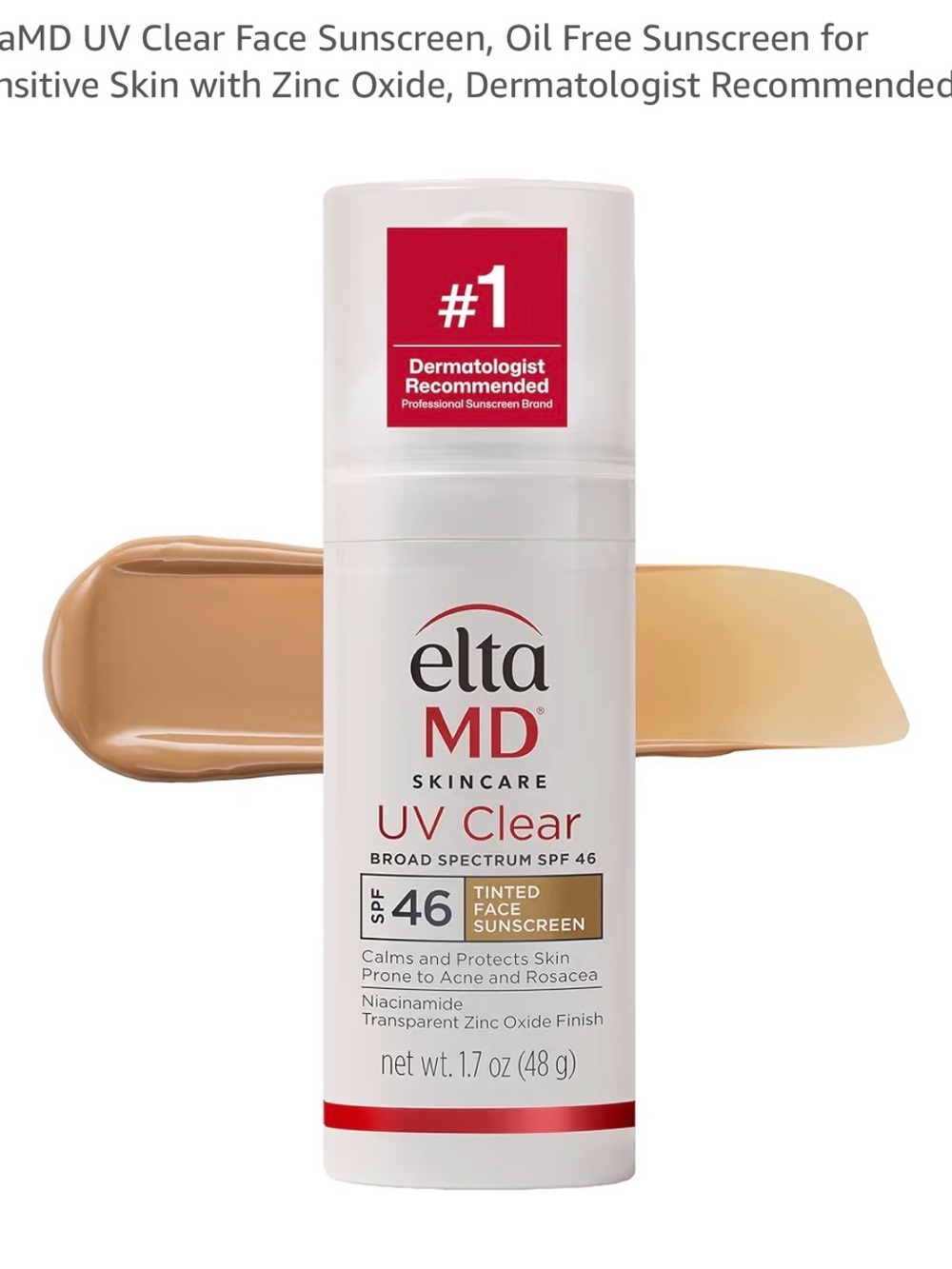 EltaMD UV Clear SPF 46 Tinted Face Sunscreen